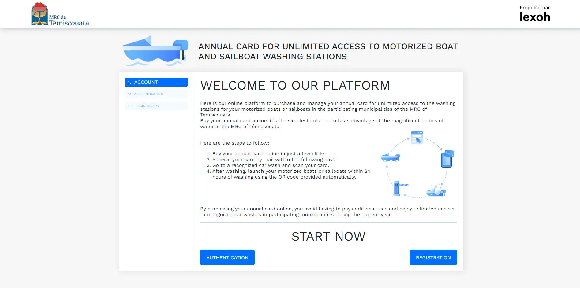 Customer portal for lake protection solution